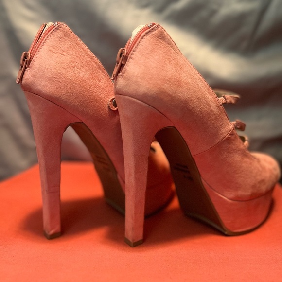 Qupid peach heels women’s size 8 - Picture 4 of 12